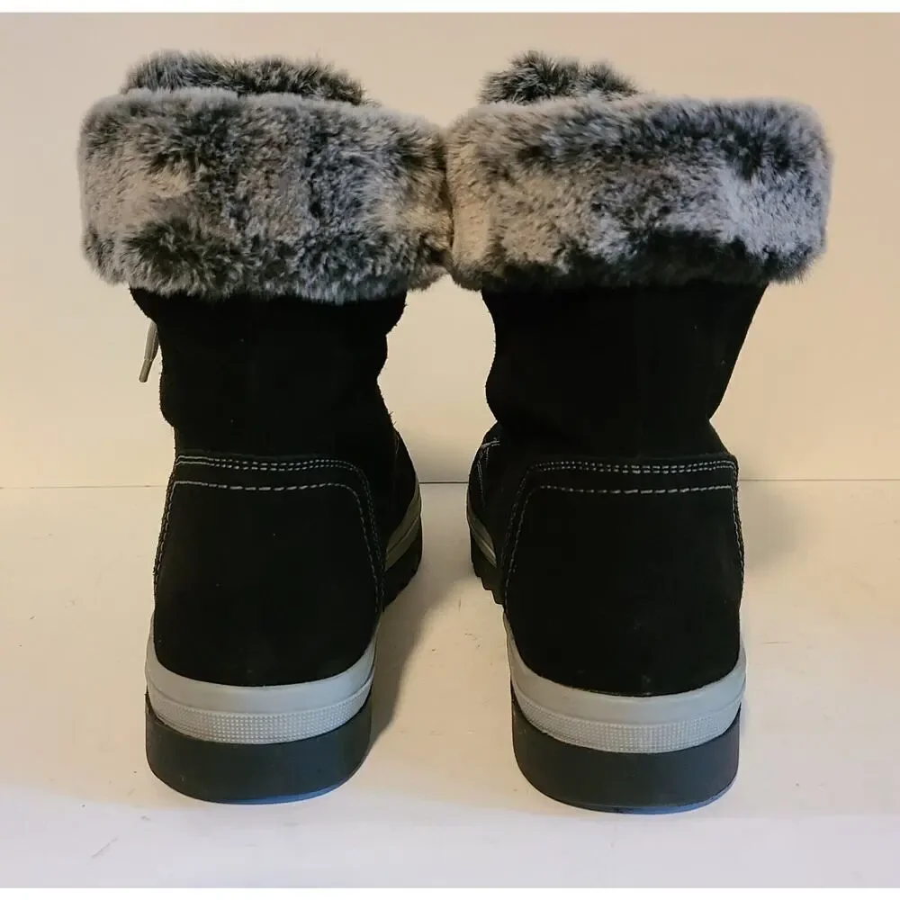 COUGAR STORM WINTER BOOTS MELODY WATERPROOF SUEDE FAUX FUR LACE-UP SZ 11 B